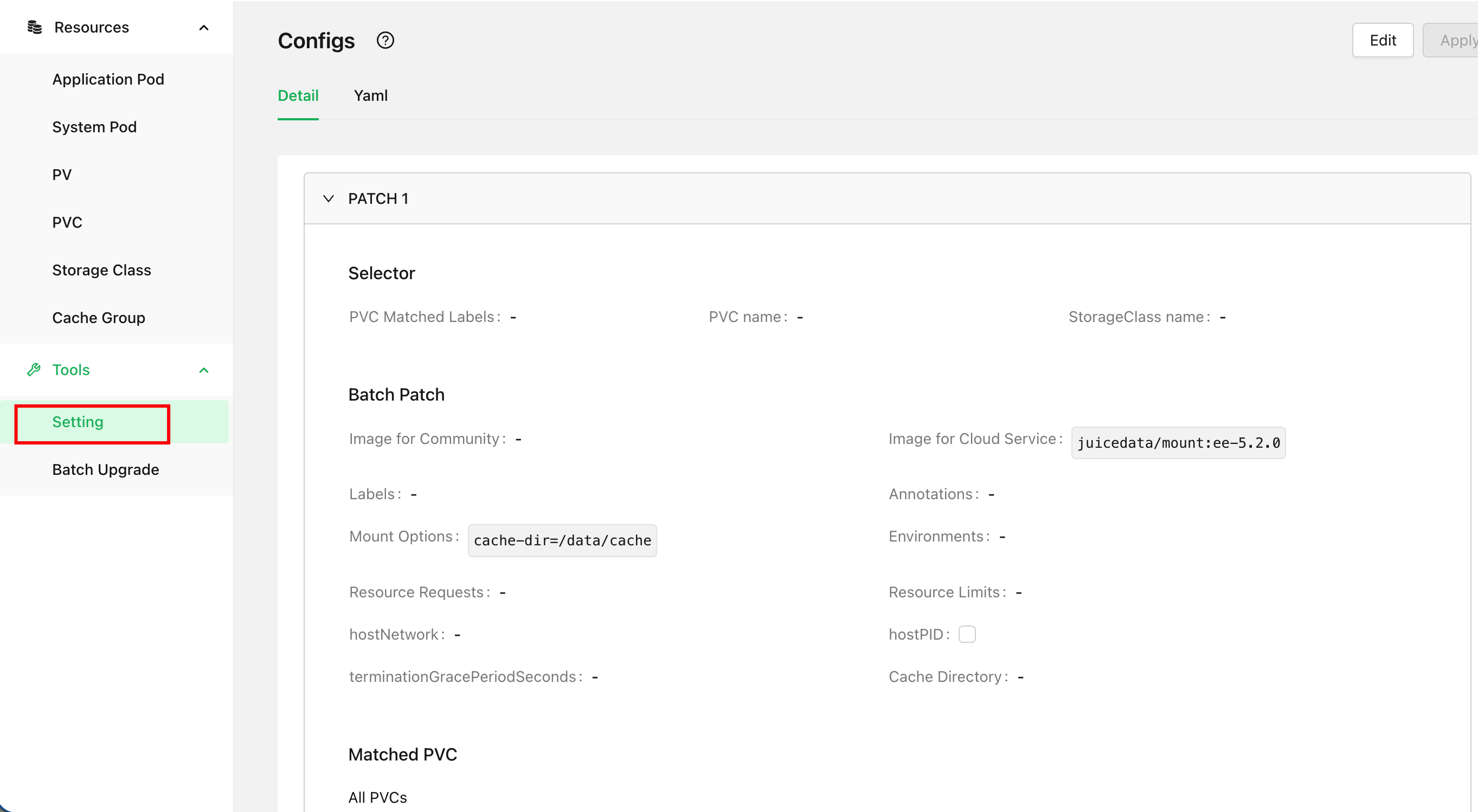 dashboard-configmap